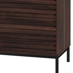 80 cm breite Hochkommode in Walnuss Optik - Teleska