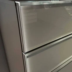 75 cm breite Hochkommode mit Glasfront - Korcula