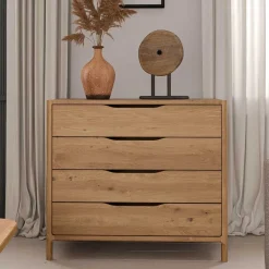 95 cm breite Kommode mit vier Schubladen - Laida