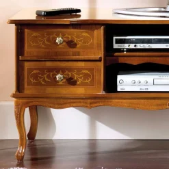 123 cm breite TV Kommode Agosto im Barockstil