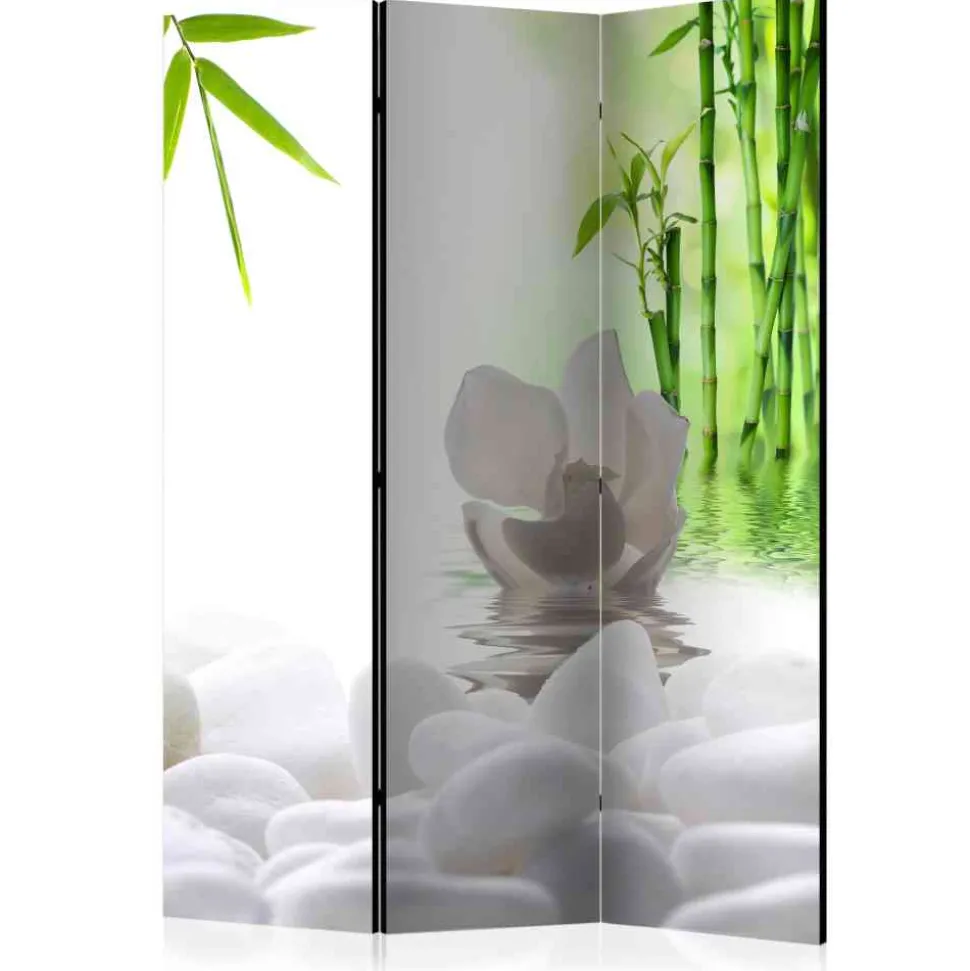 135 cm breiter Deko-Paravent mit Zen Motiv - Santyra