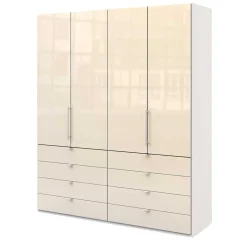 200 cm breiter Kleiderschrank mit acht Schubladen - Zidarie