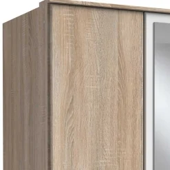 91 cm breiter Kombi-Kleiderschrank mit Spiegel - Coros
