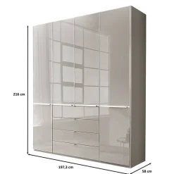 198 cm breiter Schrank fürs Schlafzimmer - Nucina