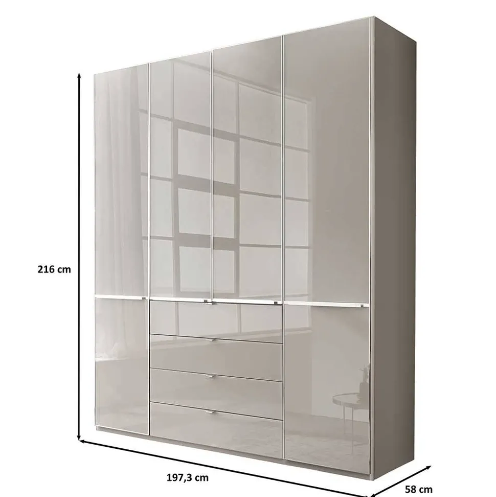 198 cm breiter Schrank fürs Schlafzimmer - Nucina