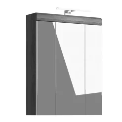 60 cm breiter Spiegelschrank fürs Badezimmer in Grau - Nancys