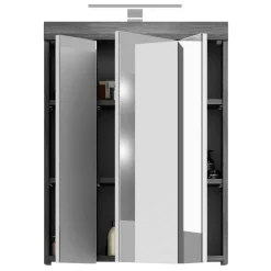 60 cm breiter Spiegelschrank fürs Badezimmer in Grau - Nancys