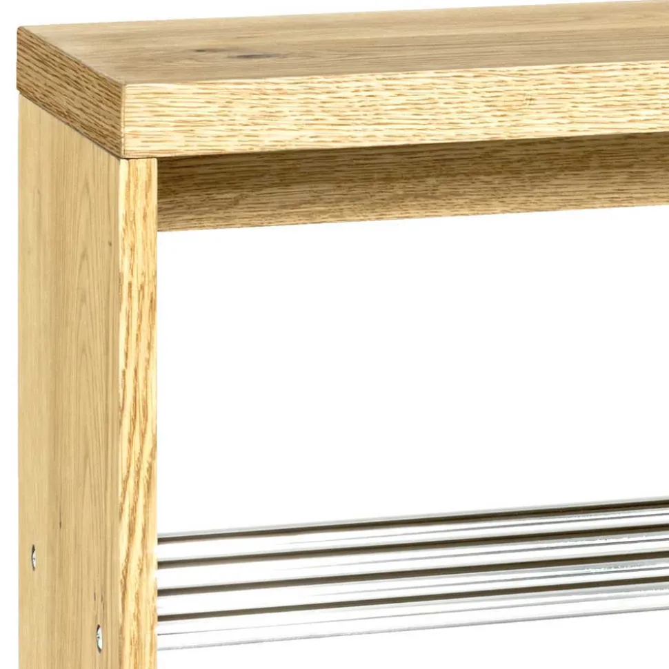 55 cm hohe Flur Bank Blacingo mit 2 Schuhablagen