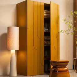 130 cm hohe Stehleuchte in Beige - Vacances