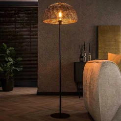 164 cm hohe Stehleuchte mit halbrundem Schirm - Filax