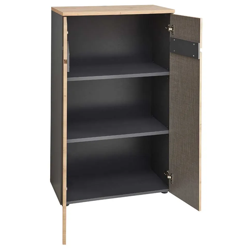 122 cm hoher Aktenschrank mit zwei Türen - Kuetra