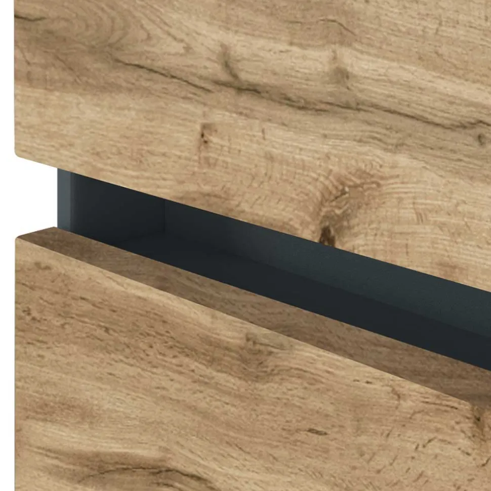 135 cm hoher Bad Schrank mit zwei Türen - Endely