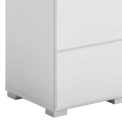 79 cm hoher Bad Unterschrank in Weiß Hochglanz - Whale