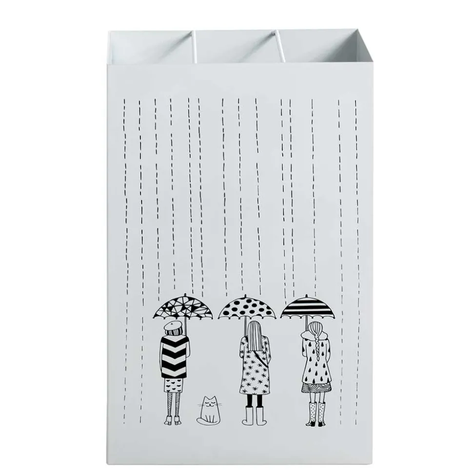 48 cm Hoher Schirmständer in Weiß - Morian