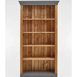 202 cm hohes Landhaus Bücherregal zweifarbig - Eshelas