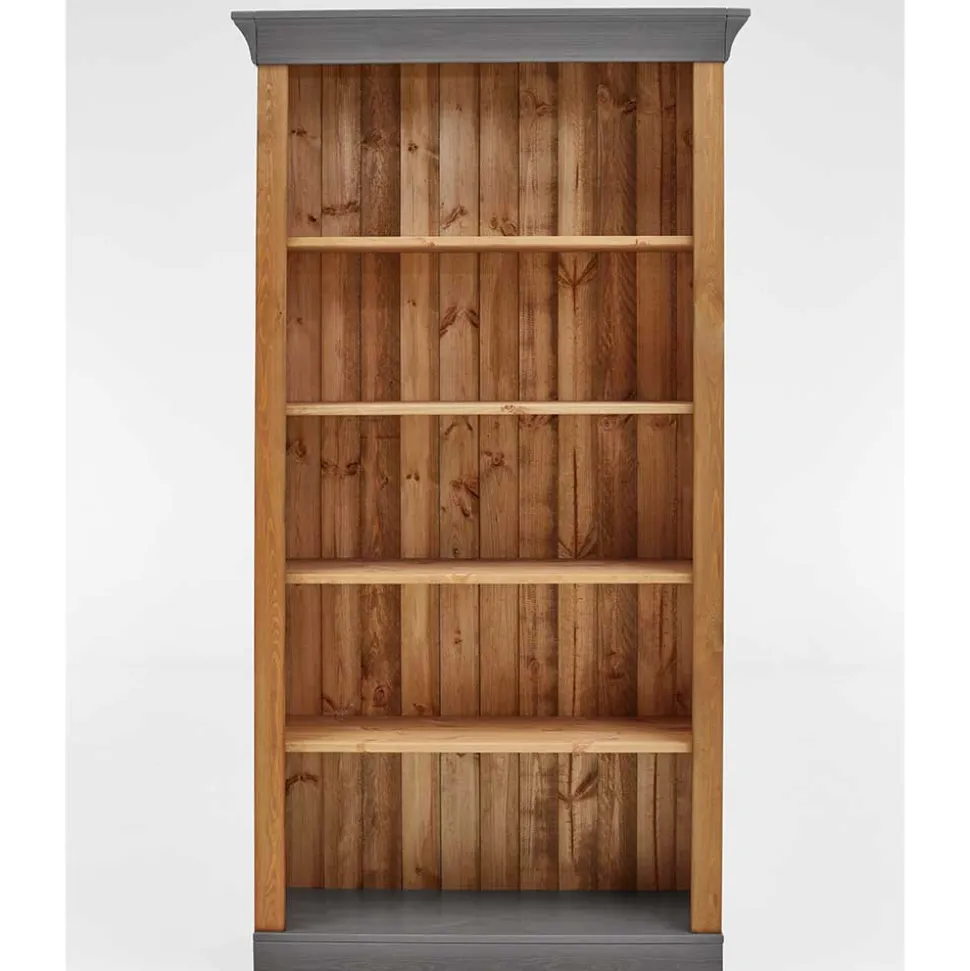 202 cm hohes Landhaus Bücherregal zweifarbig - Eshelas