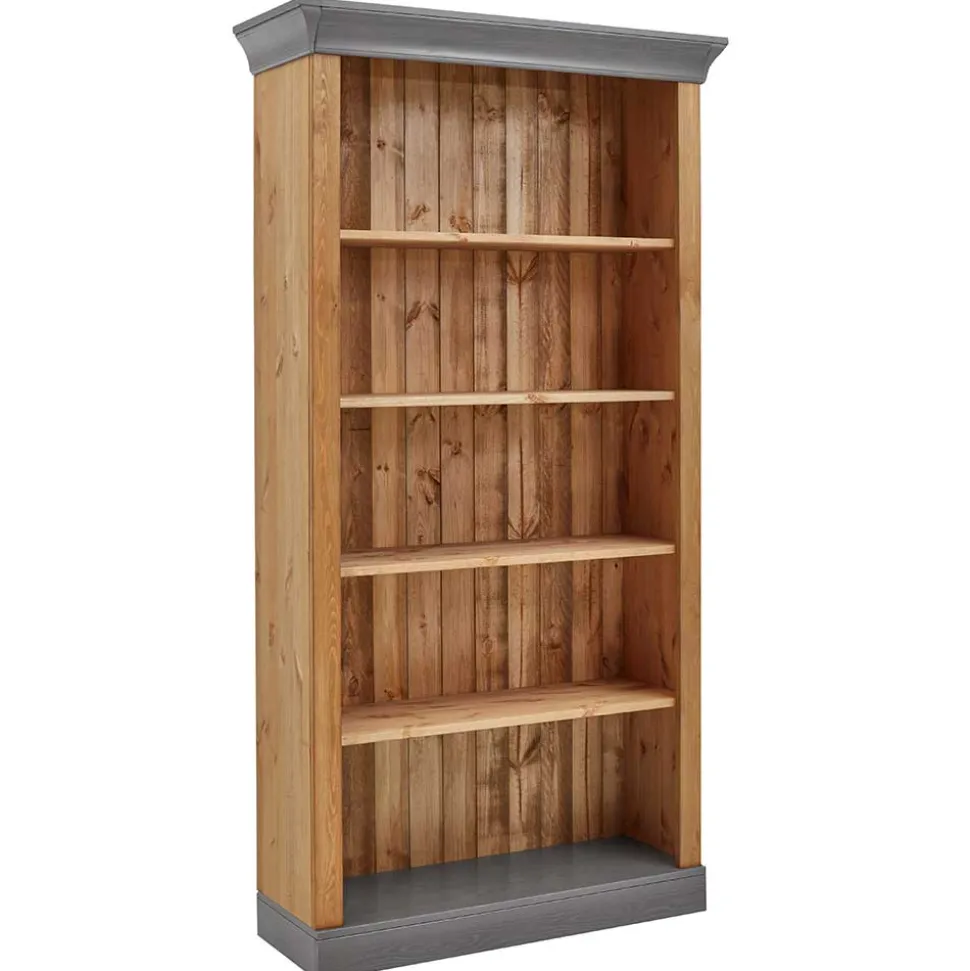 202 cm hohes Landhaus Bücherregal zweifarbig - Eshelas