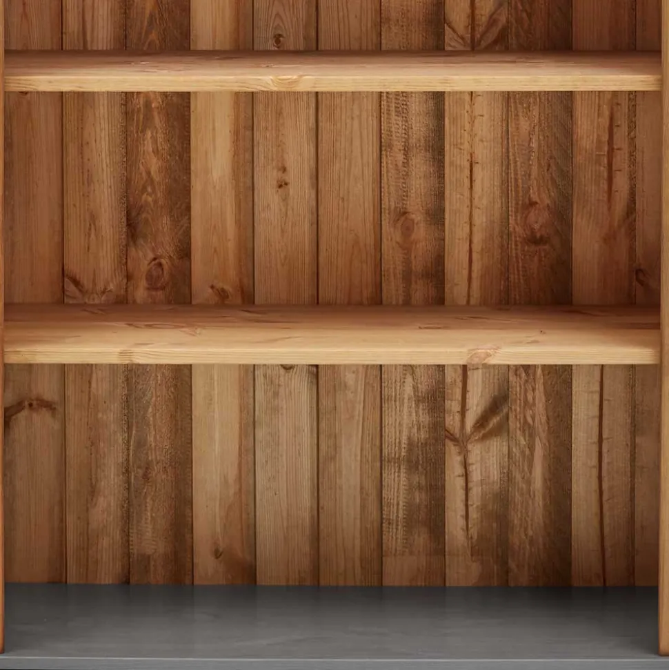 202 cm hohes Landhaus Bücherregal zweifarbig - Eshelas