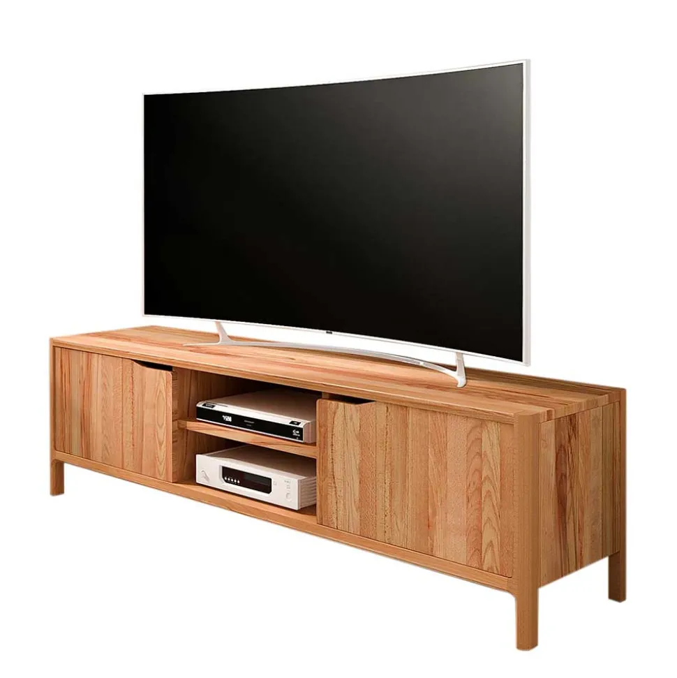 48 cm hohes TV Board aus Kernbuche Massivholz - Lana