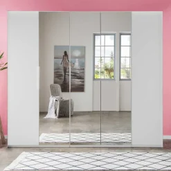 250 cm Kleiderschrank mit Falt- und Drehtüren - Dastrata