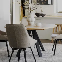 135 cm runder Esstisch in modernem Design - Mocima