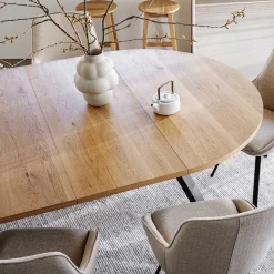 135 cm runder Esstisch in modernem Design - Mocima