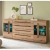 200 cm Sideboard mit Glaseinsätzen - Brocus