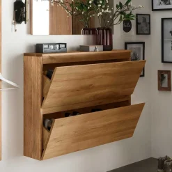 24 cm tiefer Wand Schuhschrank mit zwei Klappen - Sotunes