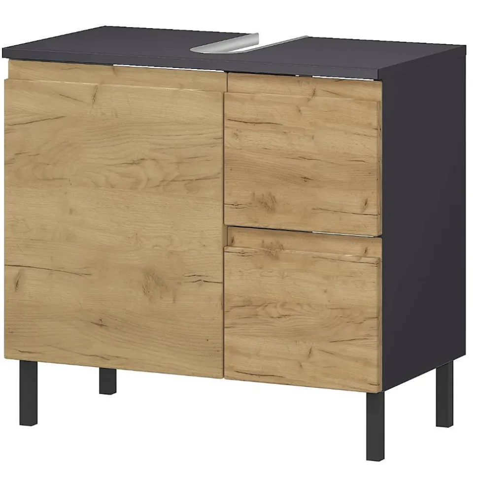 60 cm Waschbeckenschrank in Wildeiche NB - Vignus