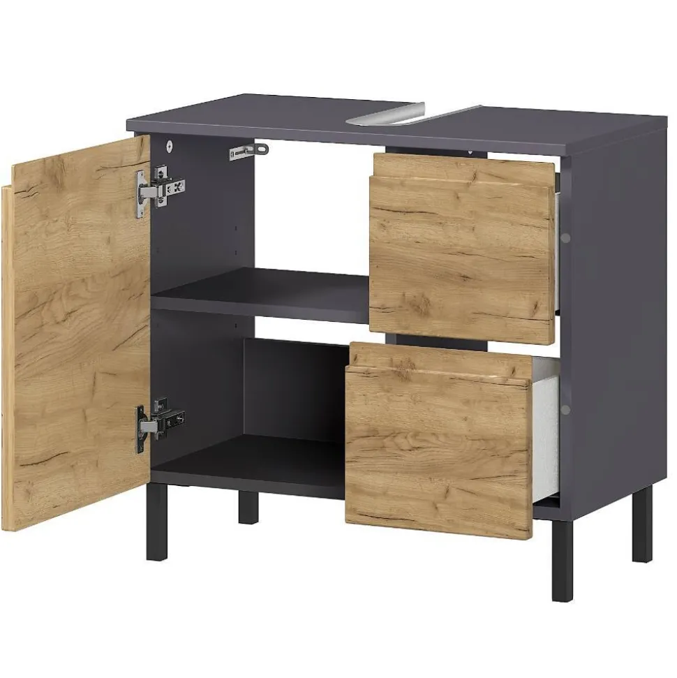 60 cm Waschbeckenschrank in Wildeiche NB - Vignus