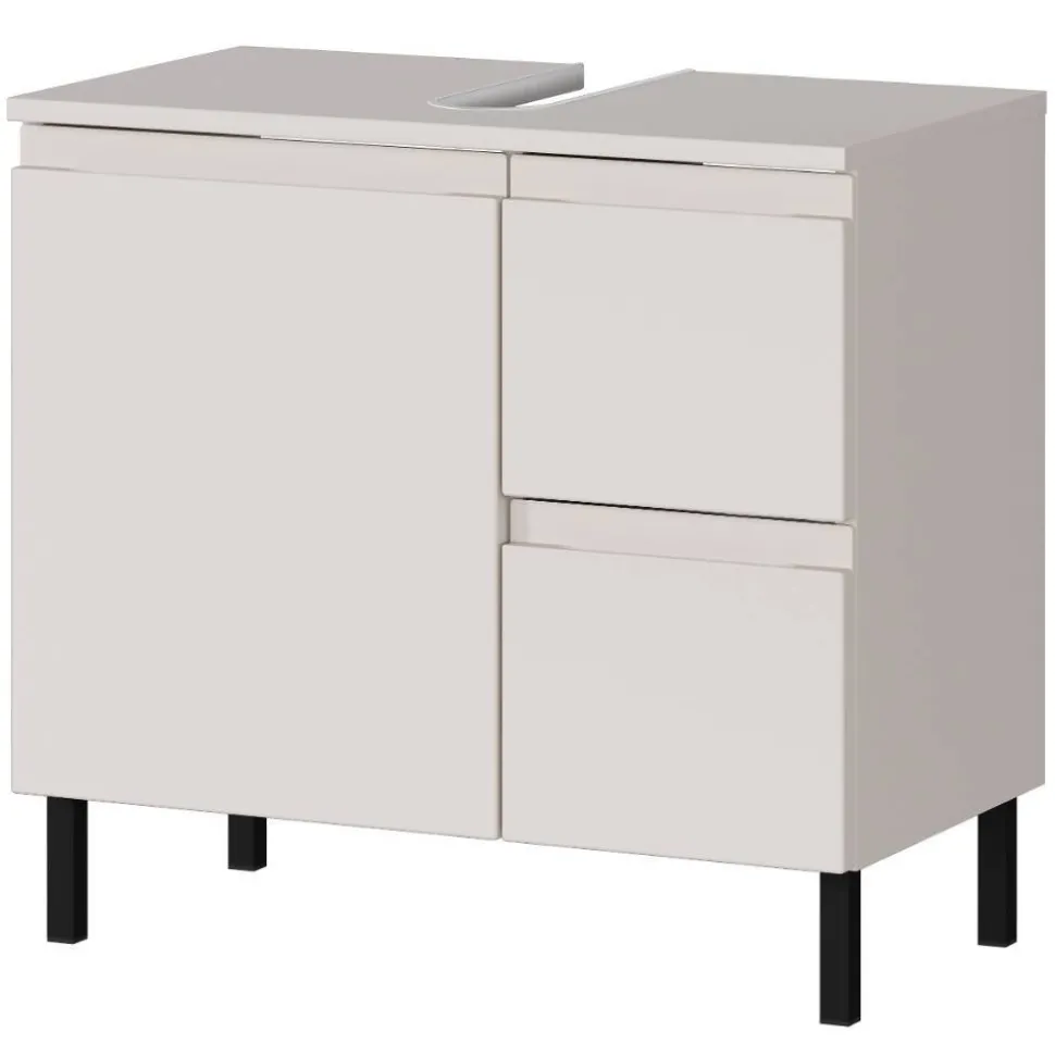 60 cm Waschbeckenschrank in Hellgrau - Dadra