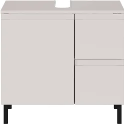 60 cm Waschbeckenschrank in Hellgrau - Dadra