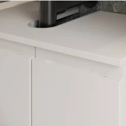 60 cm Waschbeckenschrank in Hellgrau - Dadra