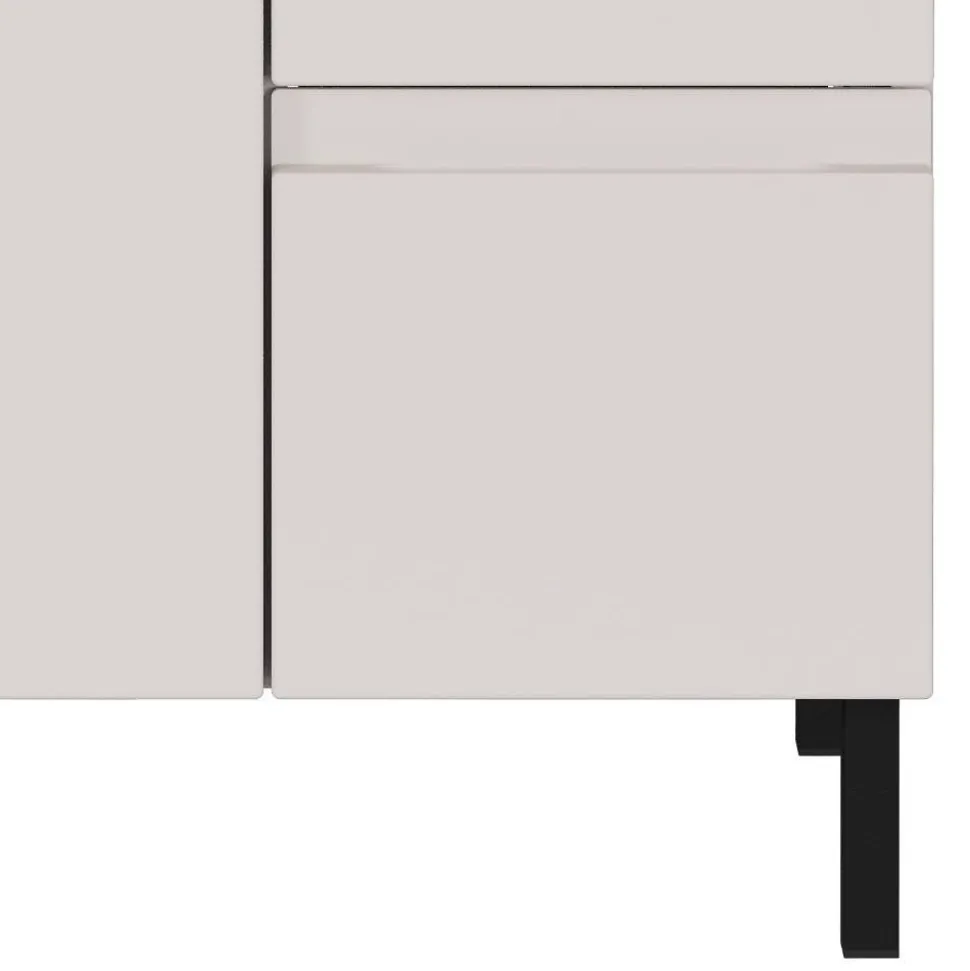 60 cm Waschbeckenschrank in Hellgrau - Dadra