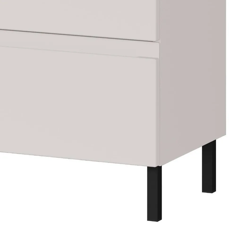 80 cm Waschbeckenschrank in Hellgrau - Dadra