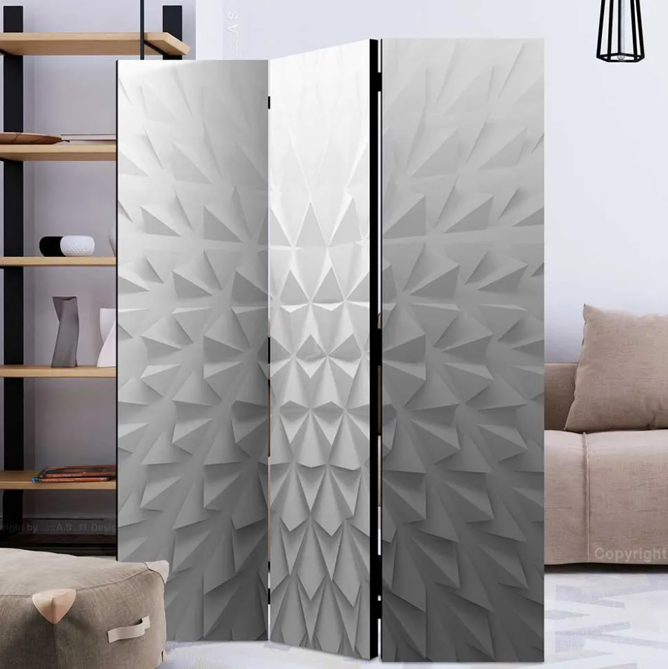 3 Elemente Raumteiler mit Druck Tetraeder - Joey