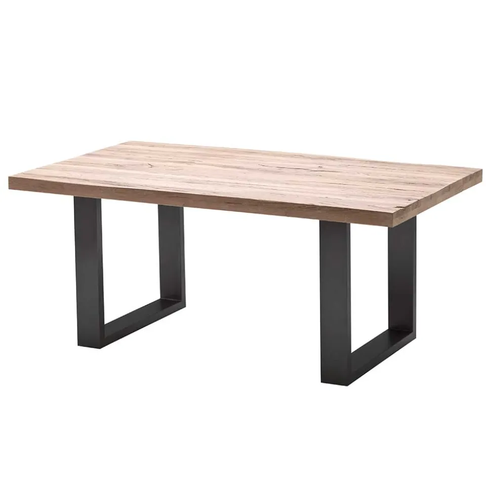 5 Größen Esstisch mit Massivholzplatte - Astalgo