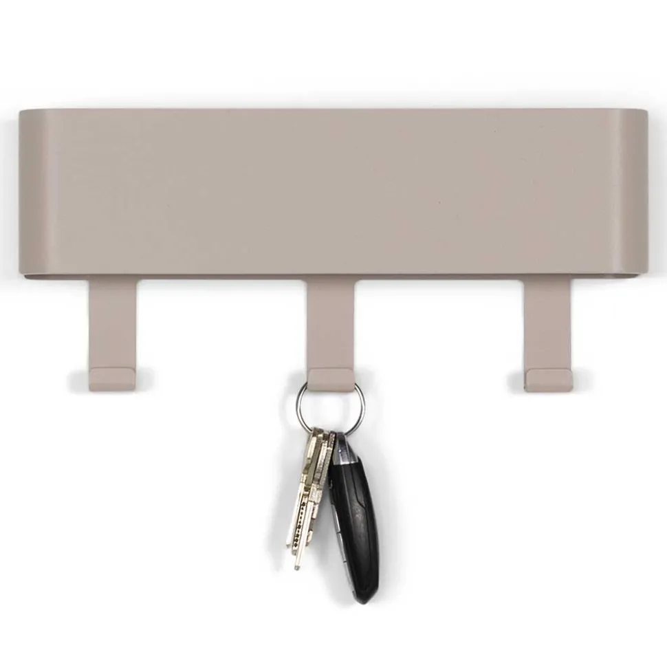 3 Haken Wandgarderobe in Taupe - Rouge