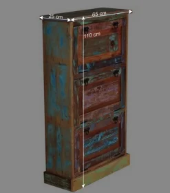 3 Klappen Schuhkommode im Shabby Chic - Jamaica