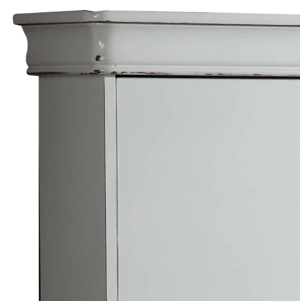 4 Klappen Schuhschrank in Weiß - Zarinas