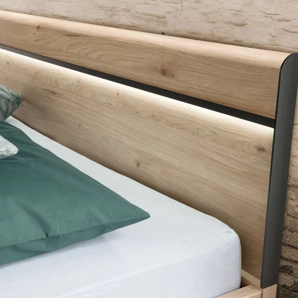 4 Längen Doppelbett mit Beleuchtung LED - Licruva II