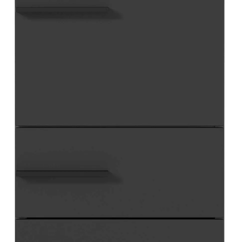 1,90 m Bad Hochschrank in Dunkelgrau - Lucrino