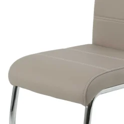 2 oder 4 Essstühle in Kunstleder Beige - Banda (Set)