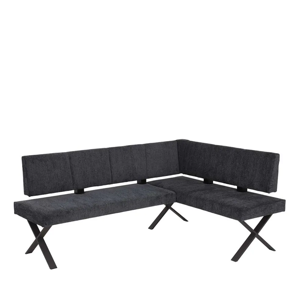 3 Personen Eckbank in Anthrazit - Pricenta