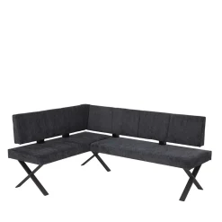 3 Personen Eckbank in Anthrazit - Pricenta