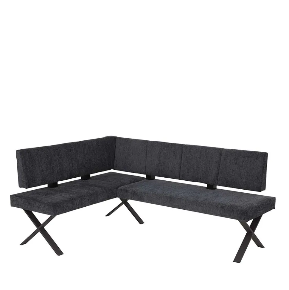 3 Personen Eckbank in Anthrazit - Pricenta
