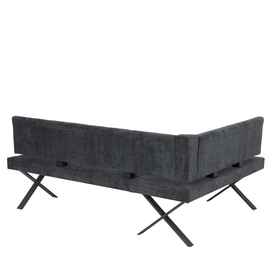 3 Personen Eckbank in Anthrazit - Pricenta