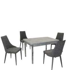 4 Personen Tischgruppe günstig - Times (fünfteilig)