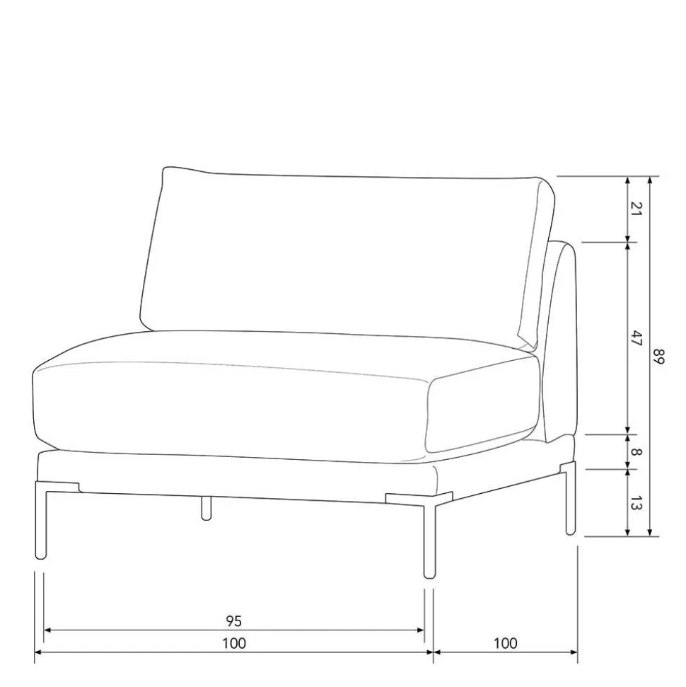 5 Personen Wohnlandschaft modular - Ravonia (fünfteilig)