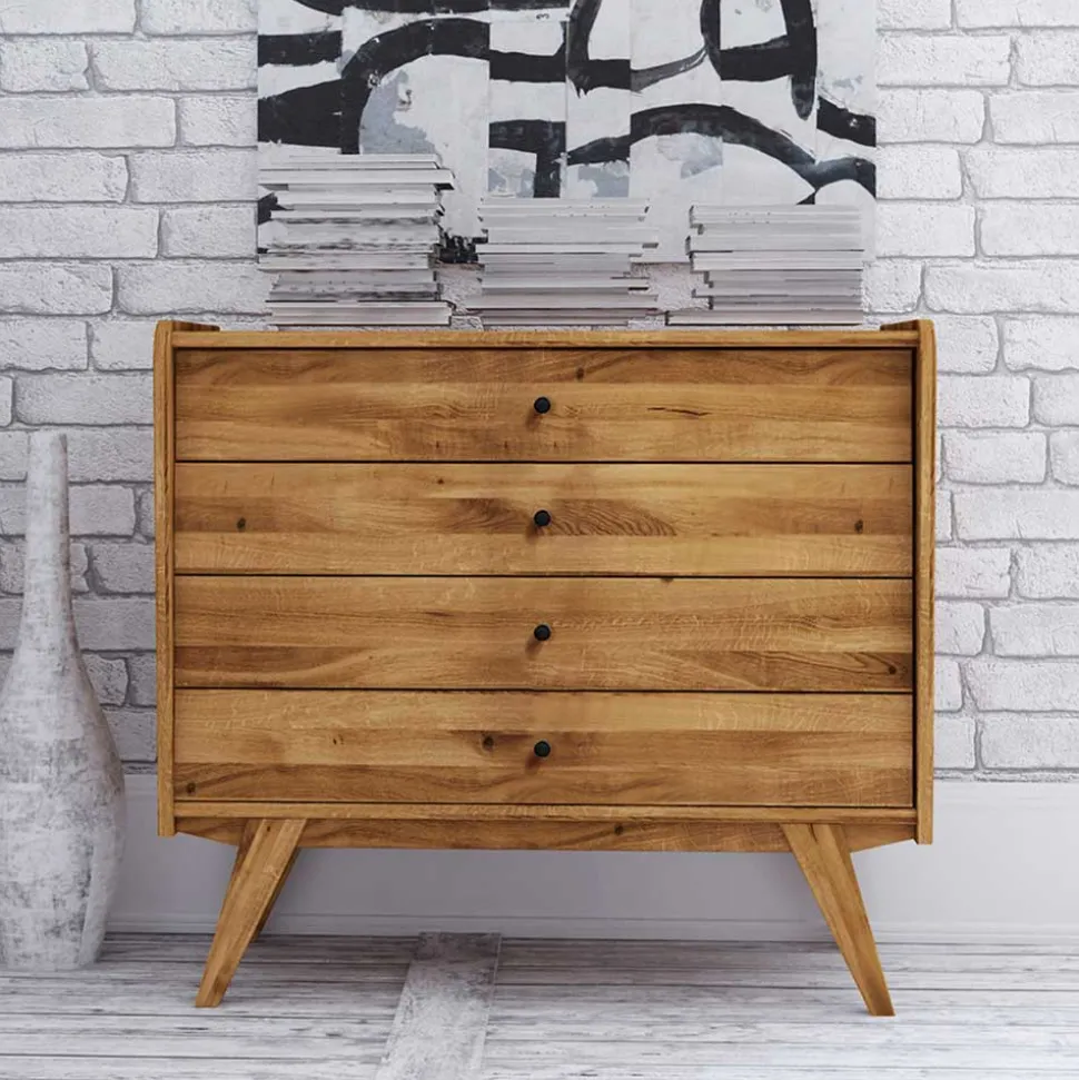 4 Schubladen Kommode im Midcentury Design - Hardus